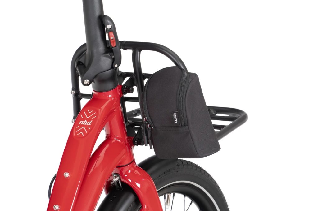 Tillbehör till Tern elcykel Ride Pouch liten cykelväska fäst framtill på elcykeln